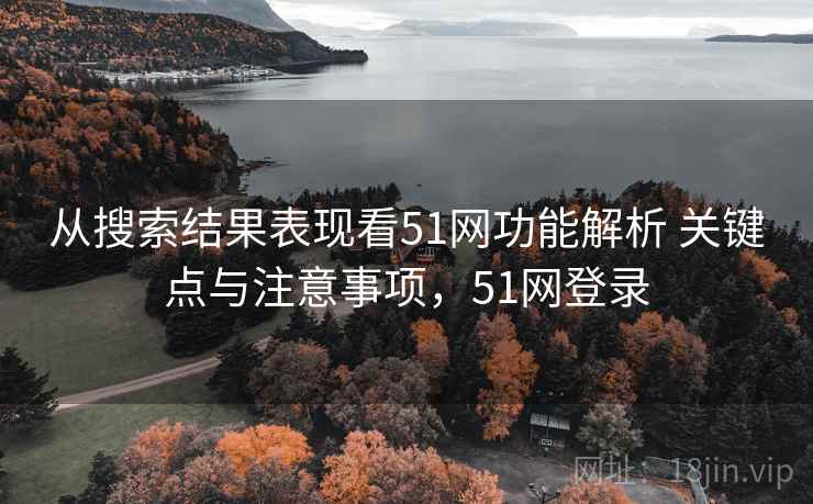 从搜索结果表现看51网功能解析 关键点与注意事项，51网登录