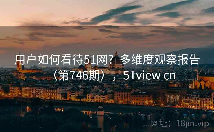 用户如何看待51网？多维度观察报告（第746期），51view cn