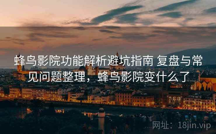 蜂鸟影院功能解析避坑指南 复盘与常见问题整理，蜂鸟影院变什么了