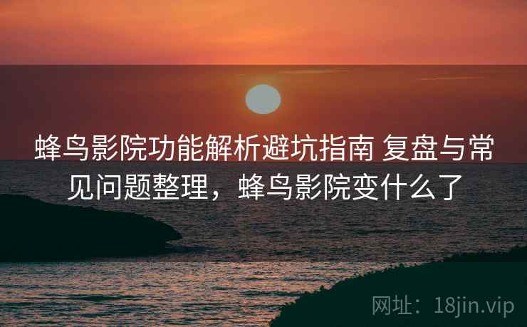 蜂鸟影院功能解析避坑指南 复盘与常见问题整理，蜂鸟影院变什么了